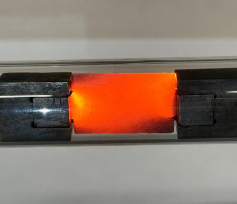 papel carbón calentado