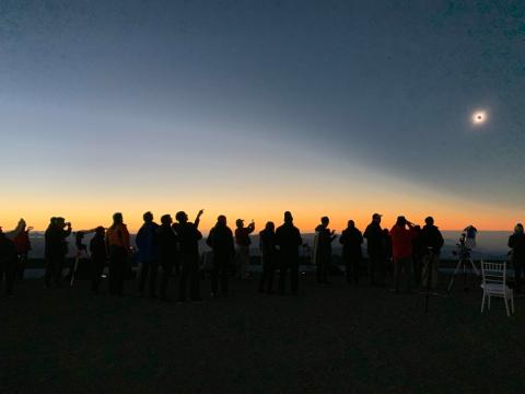 Un eclipse solar total fue visible desde Cerro Pachón el 2 de julio de 2019.