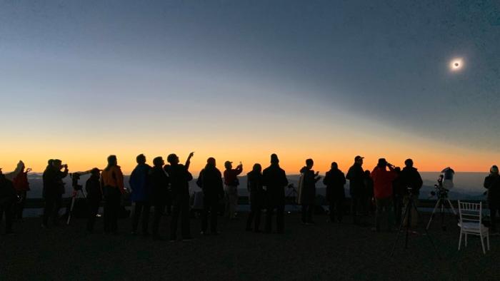 Un eclipse solar total fue visible desde Cerro Pachón el 2 de julio de 2019.